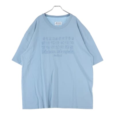 EMBROIDER LOGO TEE S50GC0705 S24567 ロゴプリント半袖Tシャツ カットソー ライトブルー Aランク
