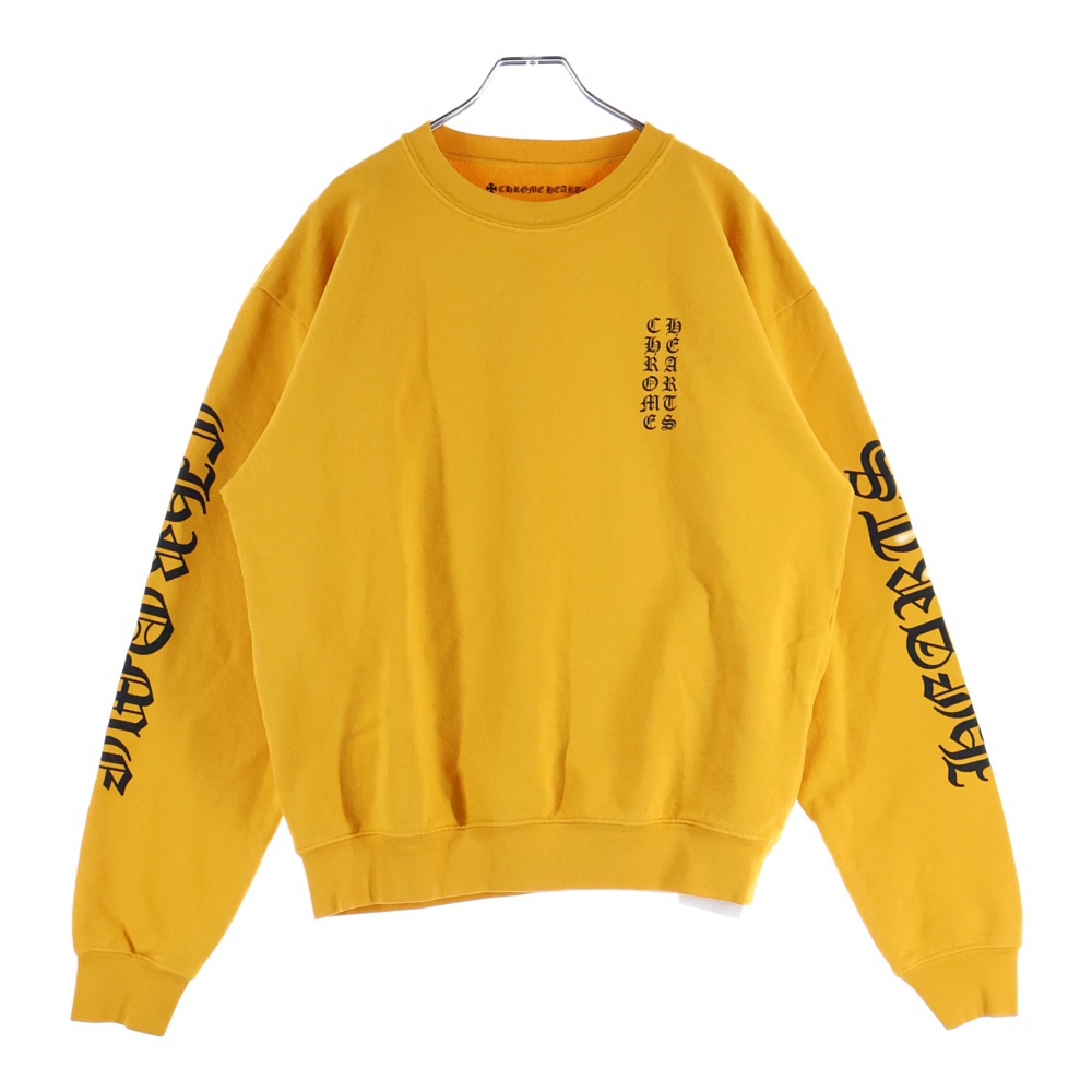 SWTSHRT CREWNECK アームロゴ スウェットクルーネックトレーナー マスタード Sランク