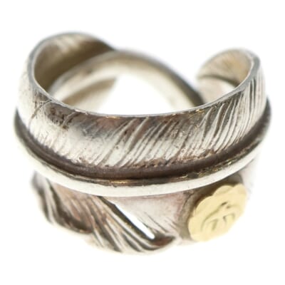 ゴローズ 金メタルチャーム付き シルバーリング ゴローズ 金メタルチャーム付き シルバーリング goro's (ゴローズ) 金