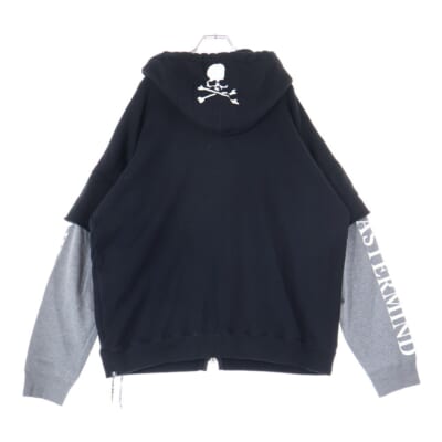 オーバーサイズレイヤードサーマルジップアップパーカー MW18S01-SW055 ブラック Bランク