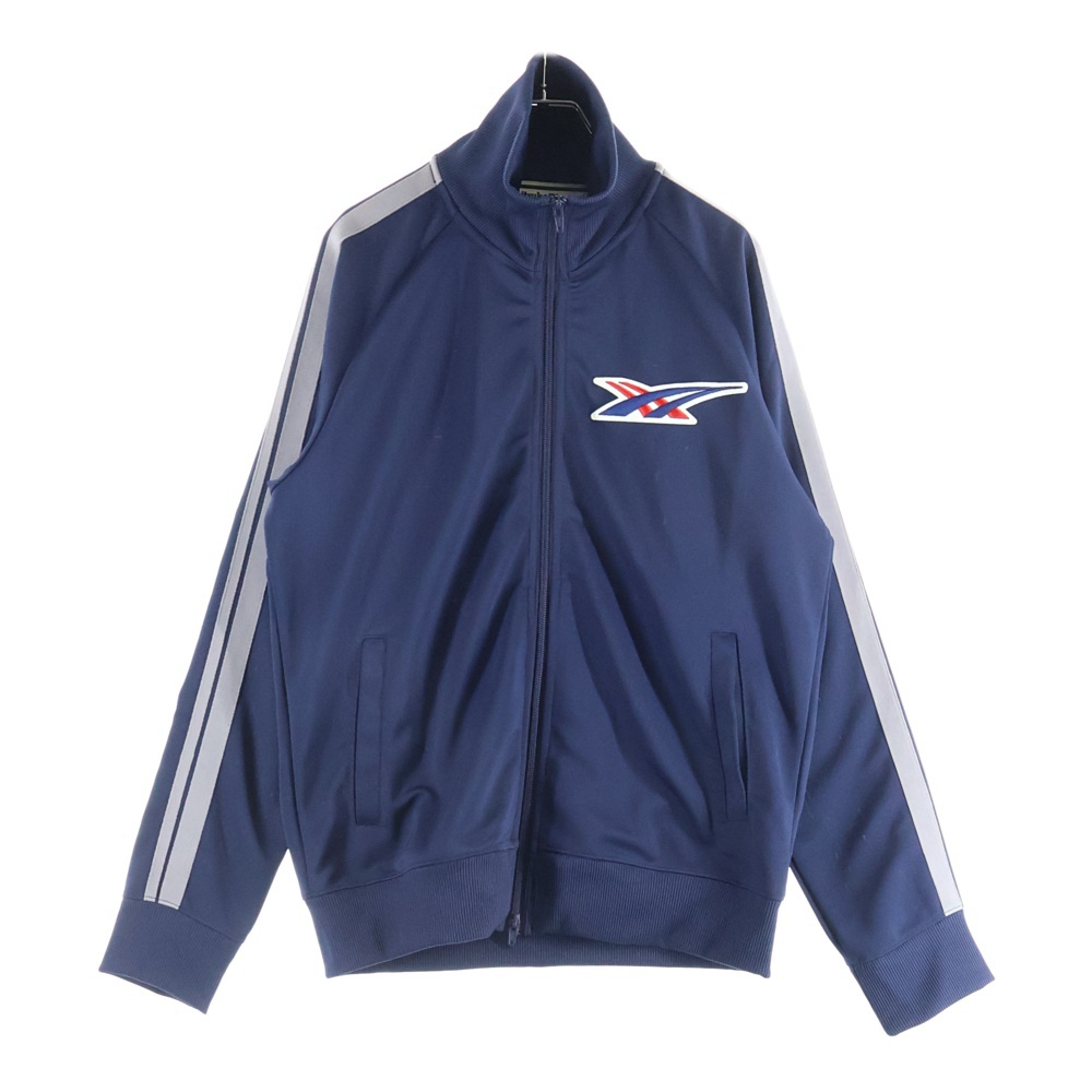 オニツカタイガー ×Reebok トラックジャケット ワッペンロゴ ネイビー