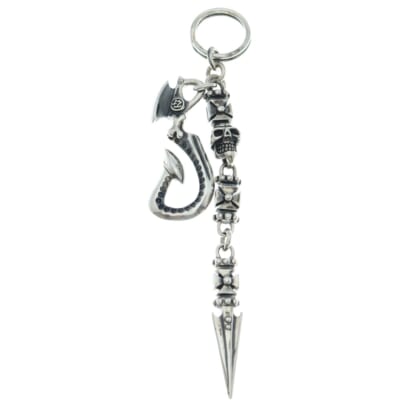 MEDIUM HOOK DAGGER KEY CHAIN ミディアムフック ダガー キーチェーン シルバー Bランク