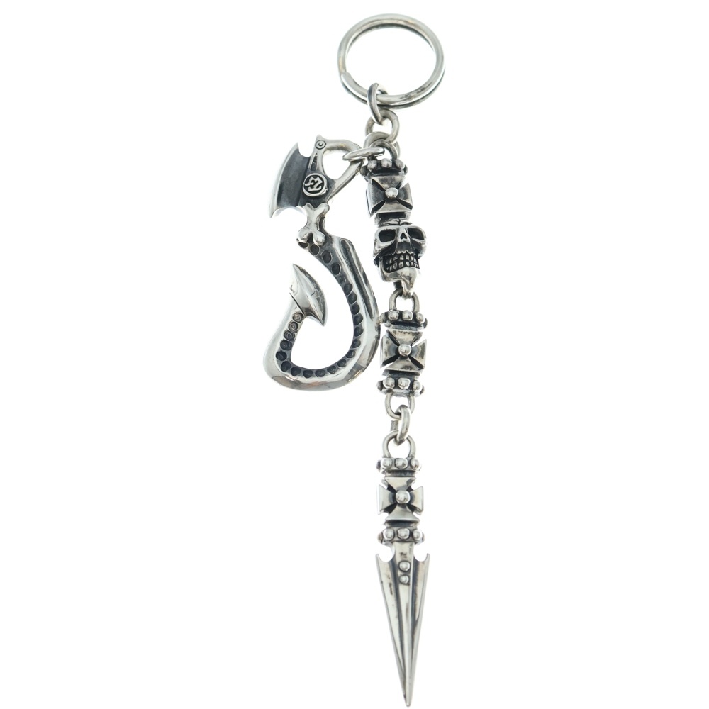 MEDIUM HOOK DAGGER KEY CHAIN ミディアムフック ダガー キーチェーン シルバー Bランク