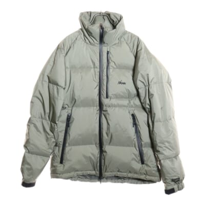 ×DUFFER スタンドカラー ダウンジャケット カーキ Bランク