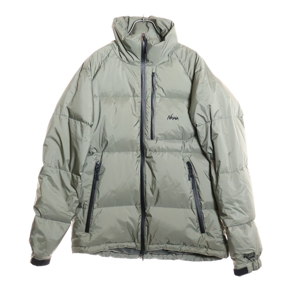 ×DUFFER スタンドカラー ダウンジャケット カーキ Bランク