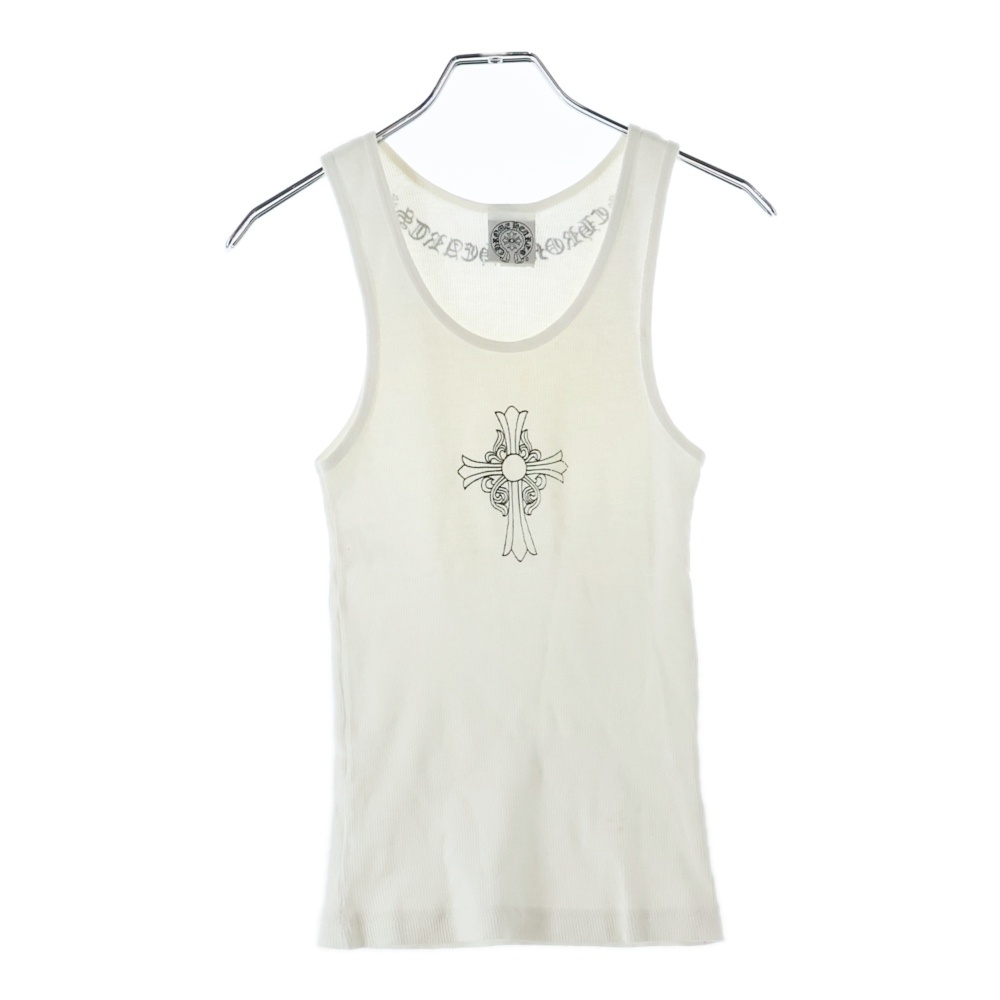 クロムハーツ CHクロス プリント リブ ノースリーブ タンクトップ