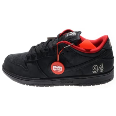 25AW ×SUPREME DUNK LOW BLACK シュプリーム ダンク ローカットスニーカー ブラック US10/27cm HQ8487-001 Sランク