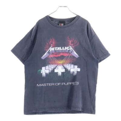 90S VINTAGE METALLICA MASTER OF PUPPETS メタリカ ヴィンテージプリントTシャツ 半袖カットソー ブラック Bランク