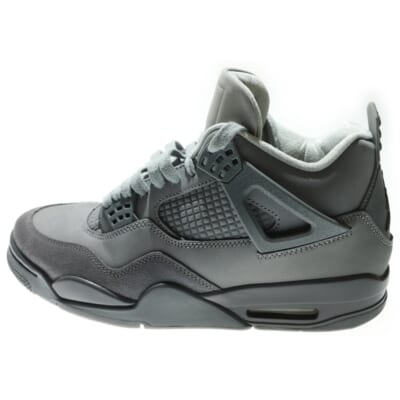 AIR JORDAN 4 RETRO SE WET CEMENT エアジョーダン4 レトロ ウェットセメント ハイカットスニーカー グレー US9.5/27.5cm FQ7928-001 Bランク
