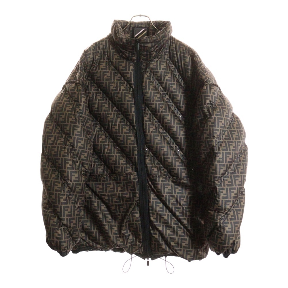 フェンディ ズッカ柄 リバーシブル ナイロン ジップアップダウン