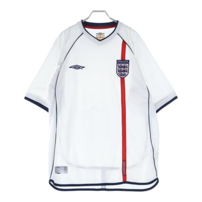 フロントロゴデザイン サイドメッシュ切り替え 半袖ゲームシャツ ホワイト Bランク