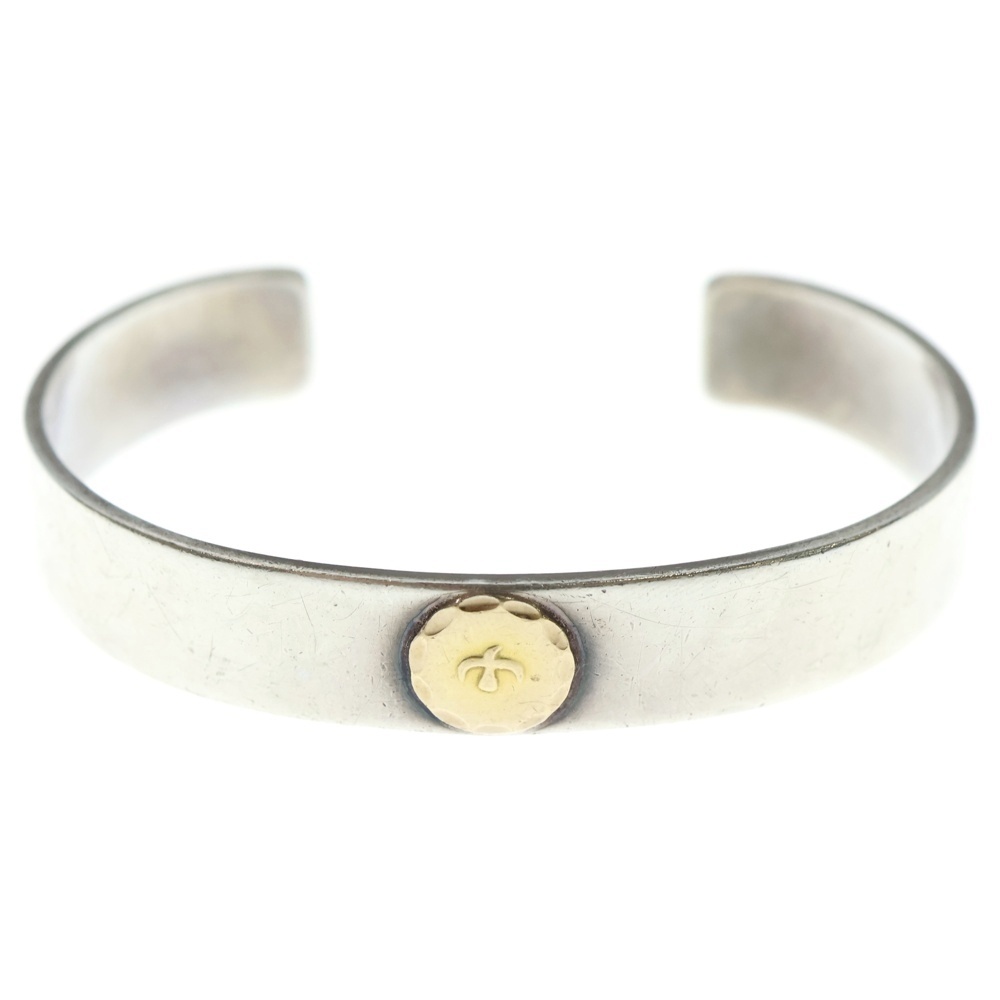 平打ちブレスM バングル シルバー/ゴールド Bランク