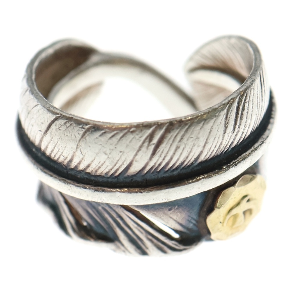 【現行】メタル付きフェザーリング シルバー/ゴールド Bランク