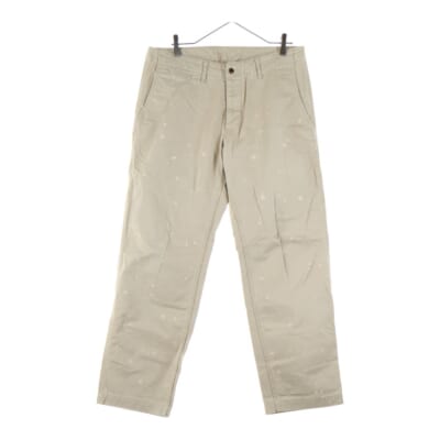 13SS AD2012 ブリーチ加工 チノ ワークパンツ ベージュ HK‐P044 Bランク