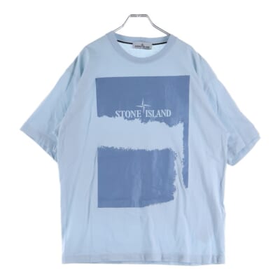 Scratched Paint Two Print T-Shirt スクラッチド パターン ツープリント 半袖Tシャツ カットソー ブルー 80152RC90 Bランク