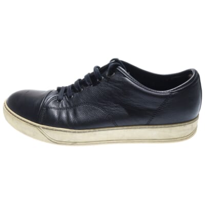 レザー ローカットスニーカー ブラック Bランク