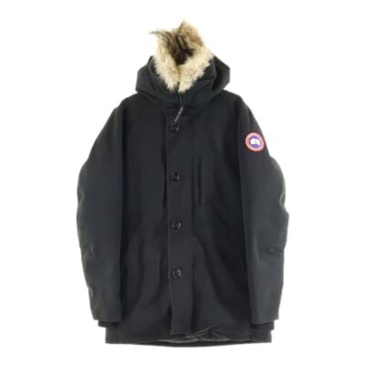 JASPER PARKA ジャスパー パーカー ファーフーデッド ジップアップ ダウンジャケット ブラック 3438JM Bランク