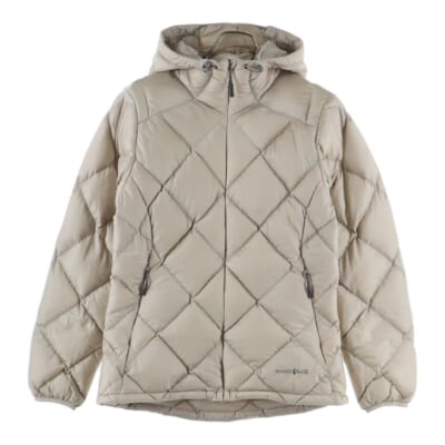 ライトアルパインダウンパーカ フーデッド ジップアップダウンジャケット レディース ベージュ 1101431 Bランク