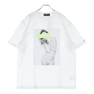 22SS 9周年記念 Miranda Kerr Tee ミランダカー プリント 半袖Tシャツ カットソー ホワイト GX-S22-9ST-01 Sランク