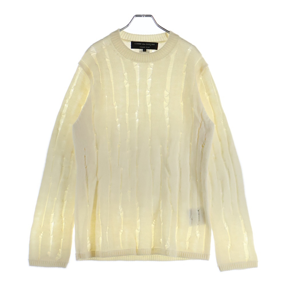 コムデギャルソンオムプリュス ニット切替カットソー 脱色期