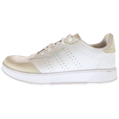 COURTPHASE コートフューズ スウェードレザー ローカットスニーカー ホワイト SU9/27cm FY5933 Bランク