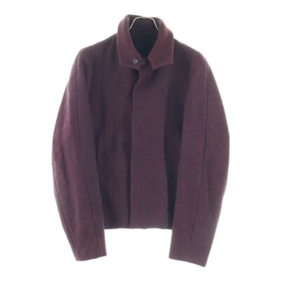 比翼ボタン ショートウールコート レッド 420401 M20090082 Bランク