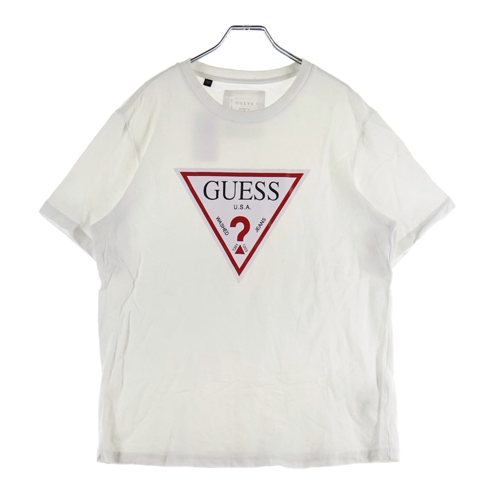 OVER SIZE TRIANGLE LOGO TEE オーバーサイズ トライアングルロゴ 半袖Tシャツ カットソー ホワイト MH2K7420 Bランク