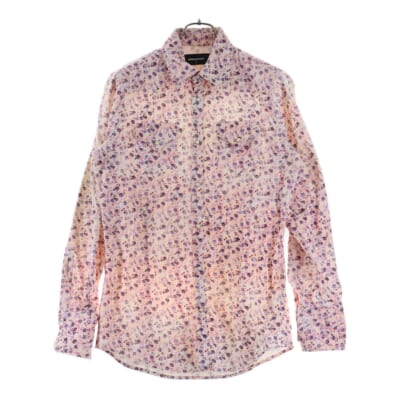 花柄 コーデュロイ 長袖ウェスタンシャツ ピンク S71DM0109 S48208 Bランク