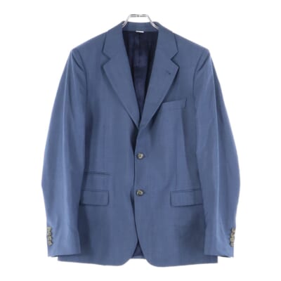 裏地レーヨン ウールシングルテーラードジャケット ブルー 448593SI003-1 Bランク