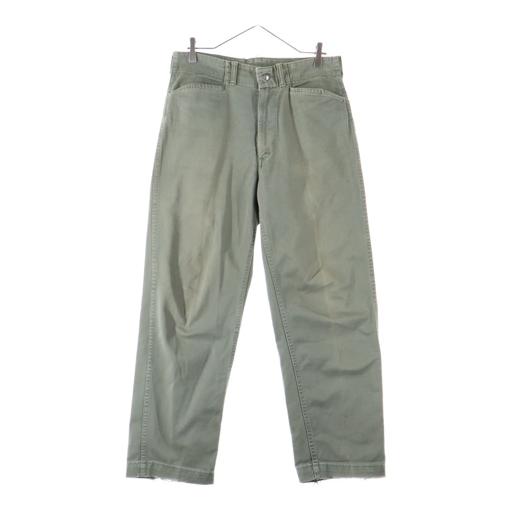 60S FRISKO JEENS BY CAN'T BUST'EM ヴィンテージ フリスコジーンズ コットンツイル ジップフライワークパンツ カーキ Bランク