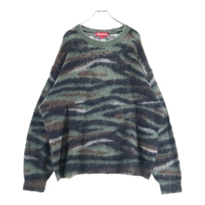 25AW Brushed Mohair Sweater Tiger Camo ブラッシュド タイガーカモ モヘアニット セーター グリーン Sランク
