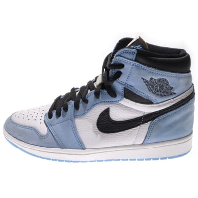 AIR JORDAN 1 University Blue エアジョーダン 1 ユニバーシティブルー ホワイト ハイカットスニーカー US11/29cm 555088-134 Bランク