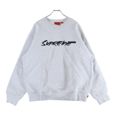 20AW Futura Logo Crewneck フューチャラ ロゴ クルーネック スウェットトレーナー グレー Bランク