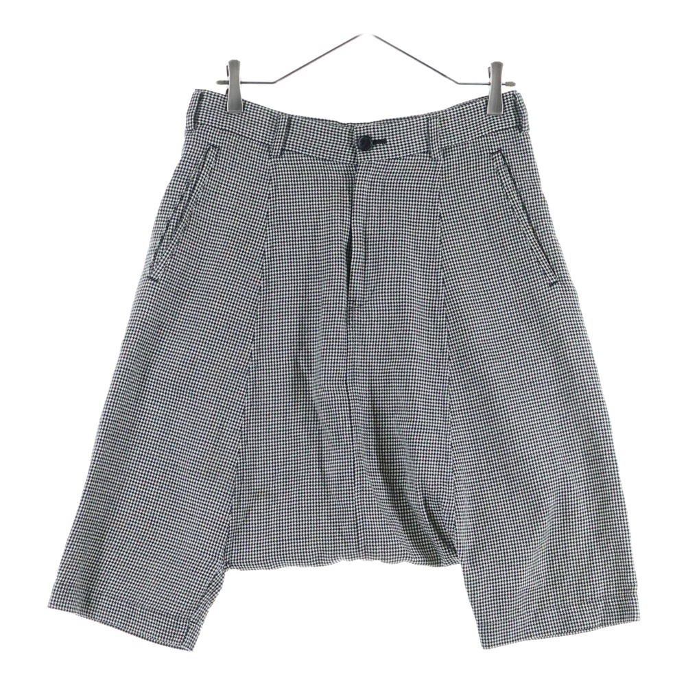 【美品】コムデギャルソン・サルエルパンツ・ペンギン・2010SS・千鳥格子柄 ブラックコムデギャルソン 10AW AD2010 千鳥格子 ウール サルエル