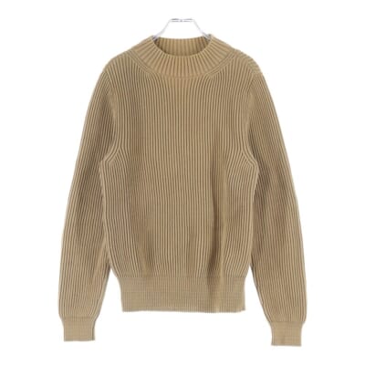 16SS モックネック コットンナイロンニット セーター ブラウン sk.0002SS16 Bランク