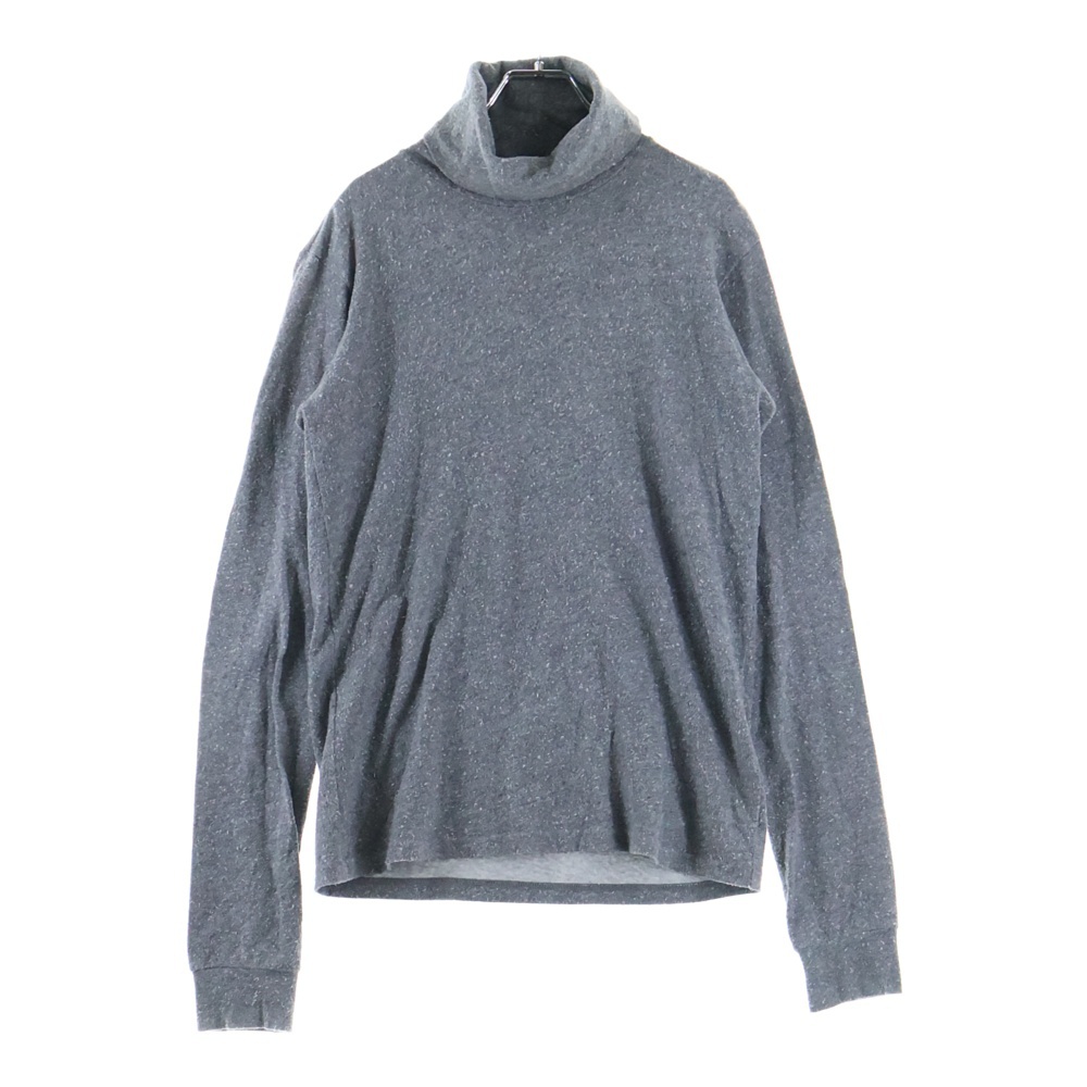 日本製 ハイネック コットンカシミアニット セーター グレー Bランク