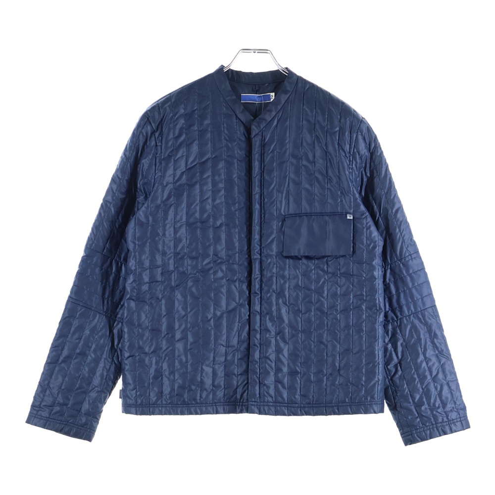 90S ARCHIVE 青タグ 日本製 中綿 ノーカラージャケット ネイビー Bランク