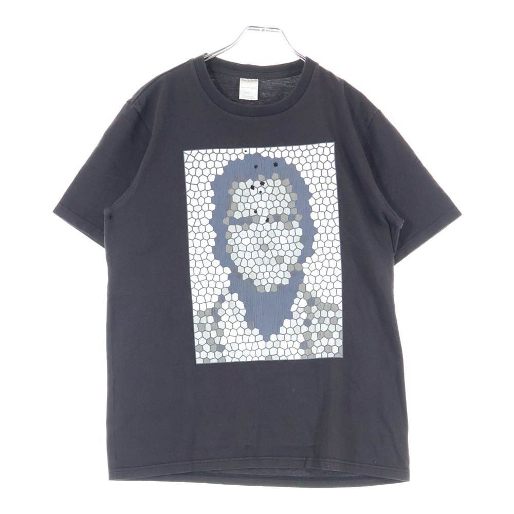 01SS ARCHIVE タイム期 ショットガン オリジナル モザイクプリント 半袖Tシャツ カットソー ブラウン アーカイブ Bランク