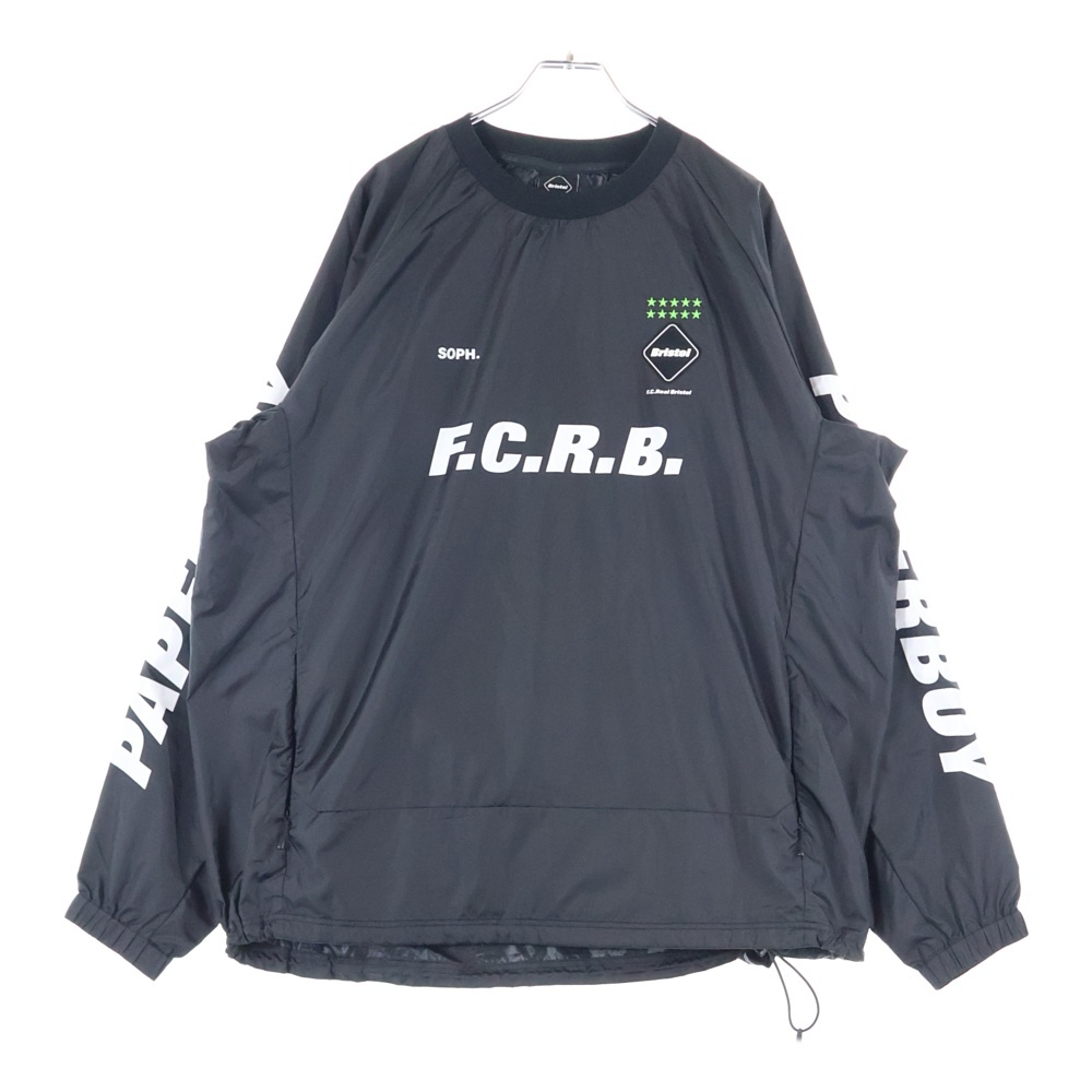 24SS ×ペーパーボーイ トレーニング ピスト クルーネック長袖Tシャツ カットソー ブラック FCRB-240147 Bランク