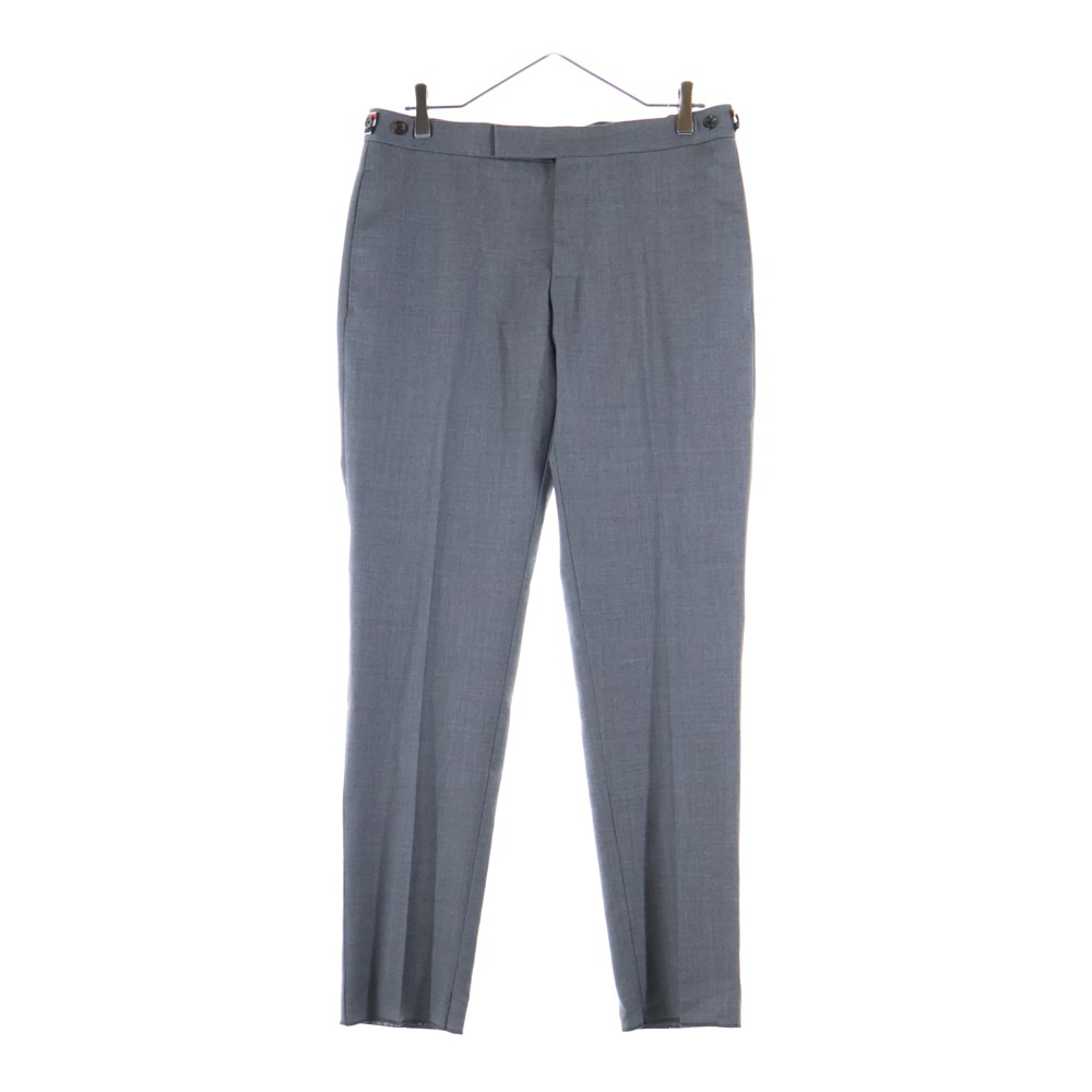 TWILL LOW RISE TROUSER ウールピケ スーチング スリムローライズ ノータック トラウザーパンツ グレー MTC159A-00626 Sランク