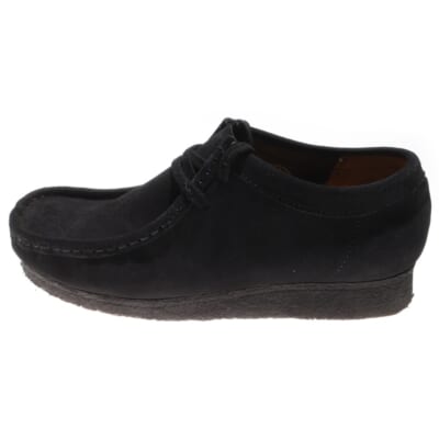 WALLABEE ワラビー スウェード ローカットシューズ レディース ブラック US8.5/26cm 21621 Bランク