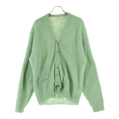 60-70S VINTAGE PURITAN ヴィンテージ USA製 ピューリタン モヘアニット カーディガン グリーン Bランク