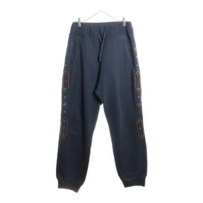 裏毛 スウェットリブパンツ スタッズリメイク ブラック K2109LP054 Bランク