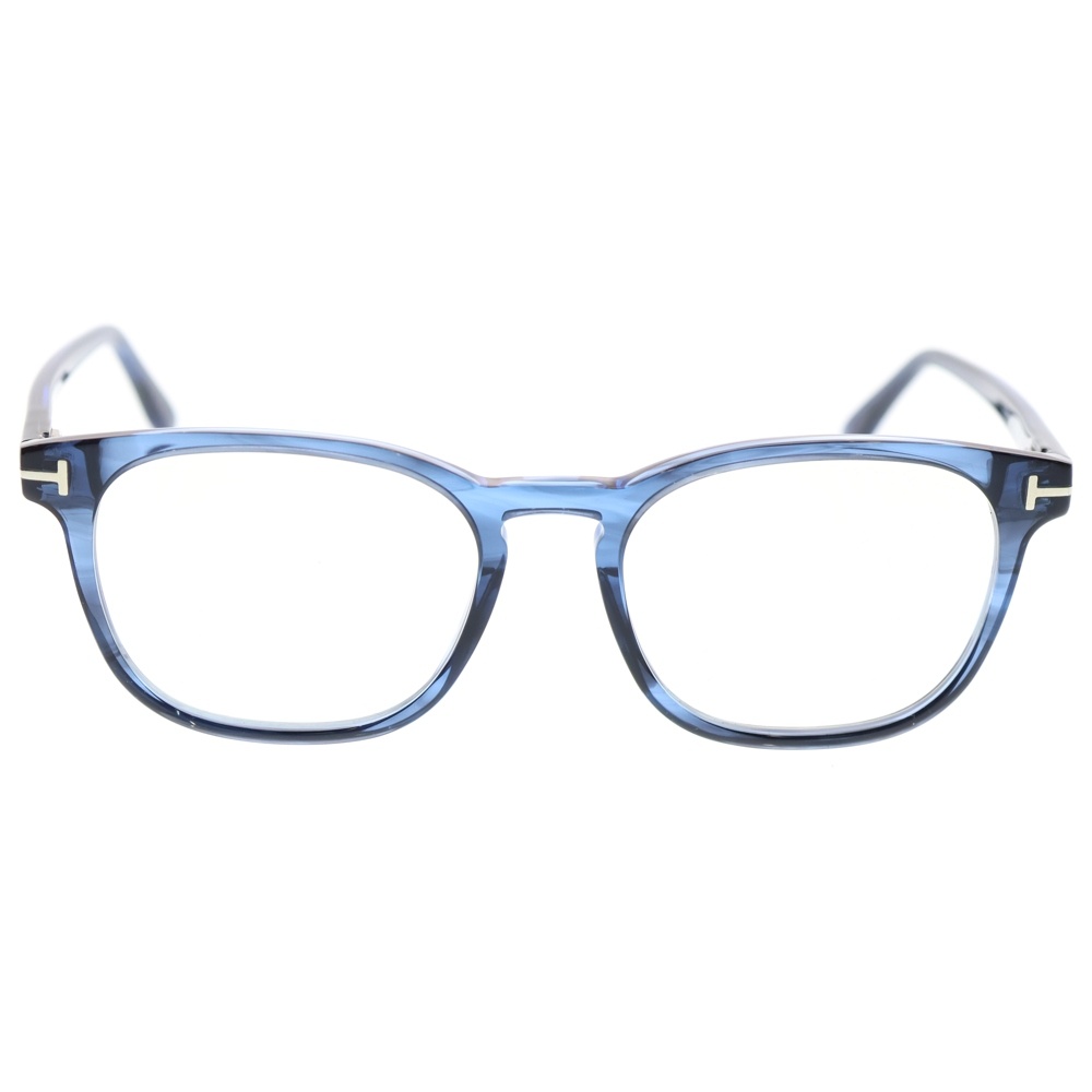 BLUE BLOCK ブルー ブロック ブルーライトカット クリアフレーム ボストン メガネ サングラス 眼鏡 ブルー FT5868-B Sランク