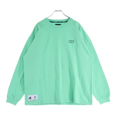 PORT ORGANIC COTTON LS ポートオーガニック 長袖Tシャツ カットソー グリーン Bランク