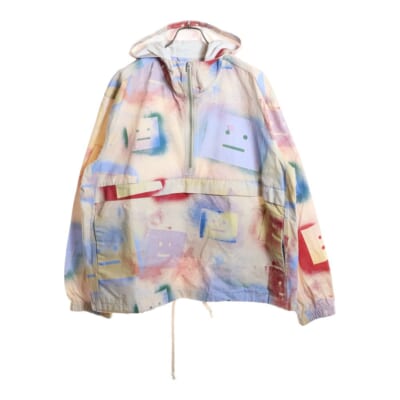 ロゴ 総柄 ハーフジップ プルオーバー ジャケット マルチ FA‐UX‐OUTW000147 Bランク