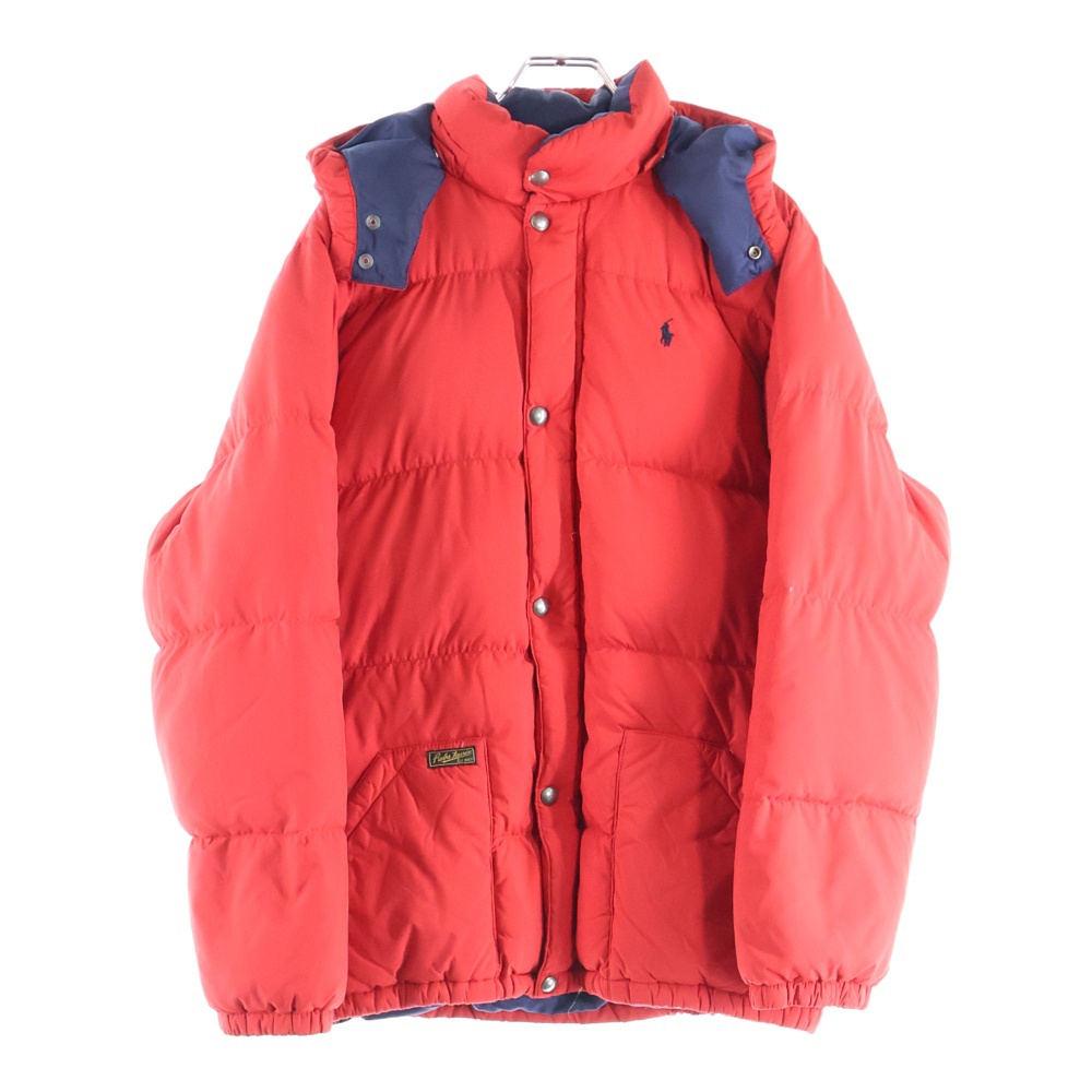 新品 ラルフローレン ダウンジャケット レッド 80 12M 美品 ラルフローレン ダウンジャケット 赤 Lサイズ ビッグポニー刺繍
