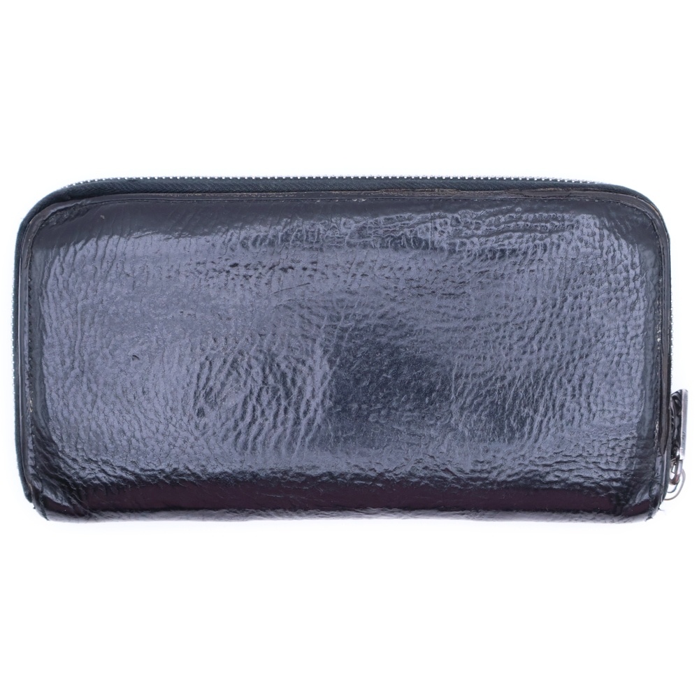ZIPPER LONG WALLET ラウンドジップ レザー ウォレット 財布 ブラック Bランク