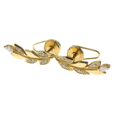 K18YG ビクトリア ヴァインクライマー ピアス ゴールド Aランク