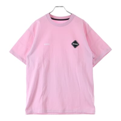 25AW AUTHENTIC LOGO S/S TEE オーセンティック 両面ロゴプリント 半袖Tシャツ カットソー ピンク FCRB-252144 Bランク